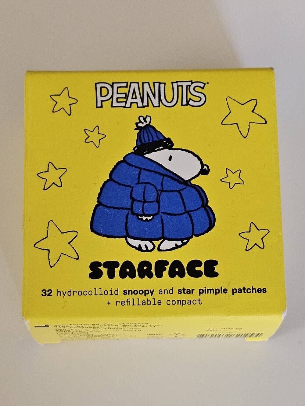 Starface peanuts snoopy Pimple Patches refillable compact case skincare acne new